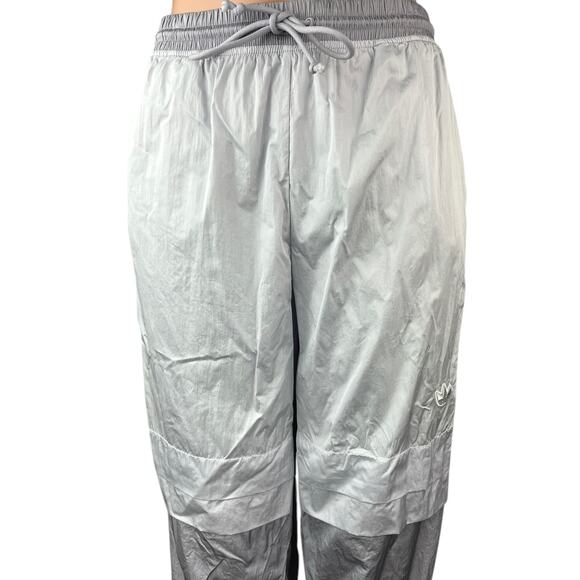 Adidas Women's Gray Colorblock Pull On Windbreaker Parachute Jogger Pants Size M - Picture 4 of 7